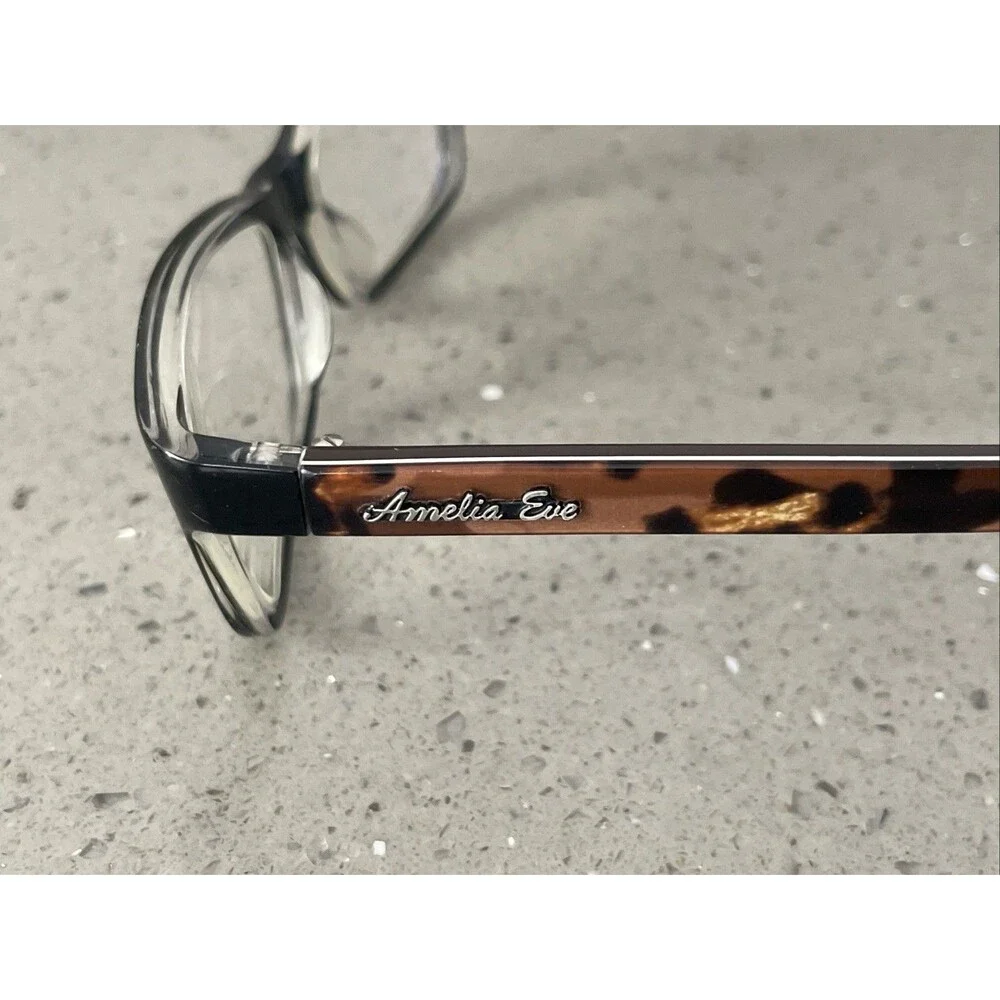 Amelia E Eve Mod. 15AE2P Eyeglasses Frames ONLY 52-16 Col. C2 Black Italy